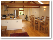 The Hayloft dining area and kitchen
