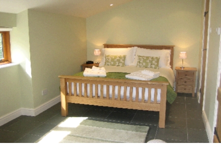 The main bedroom at The Hayloft